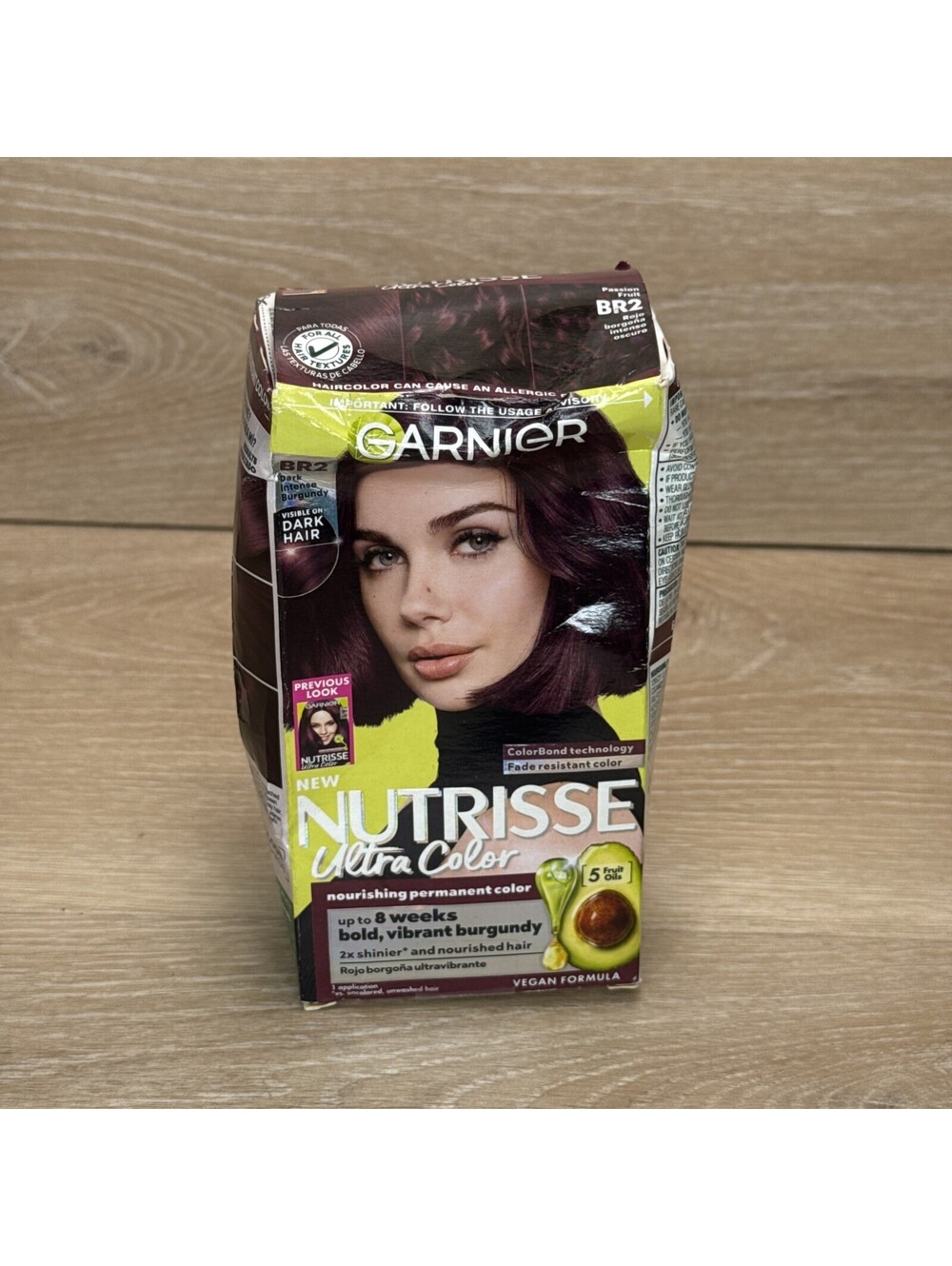 Garnier Hair Color Nutrisse Ultra Color BR2 Dark Intense Burgundy 1 Pack